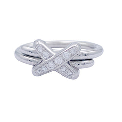 Bague CHAUMET "Jeux de Liens" en or blanc et diamants - Castafiore