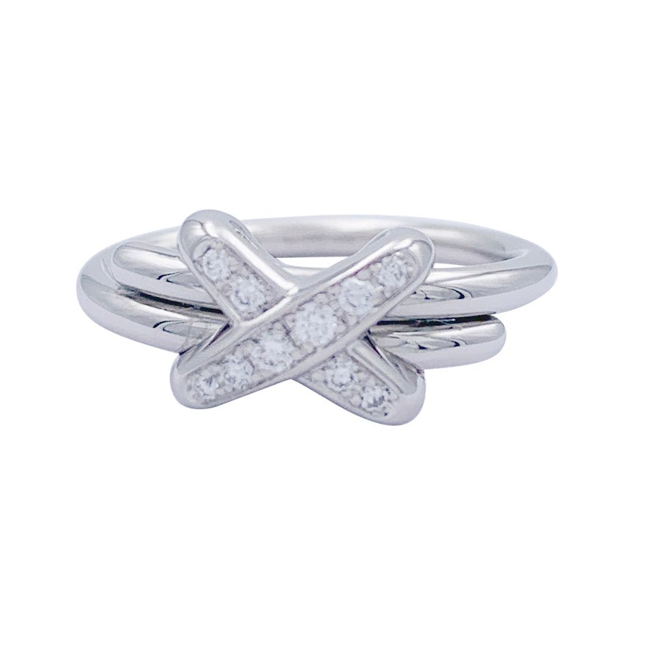 Bague CHAUMET "Jeux de Liens" en or blanc et diamants - Castafiore