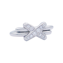 Bague CHAUMET "Jeux de Liens" en or blanc et diamants - Castafiore