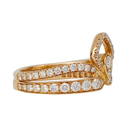 Bague Chaumet "Joséphine - Eclat Floral" en or rose, diamants - Castafiore