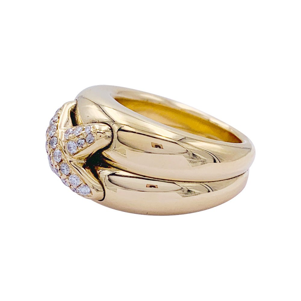 Bague Chaumet, "Liens", or jaune et diamants - Castafiore