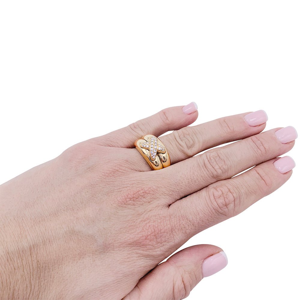 Bague Chaumet, "Liens", or jaune et diamants - Castafiore