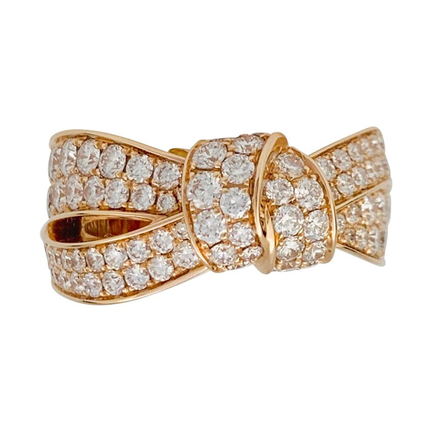 Bague CHAUMET "Liens Séduction" en or rose et diamants - Castafiore