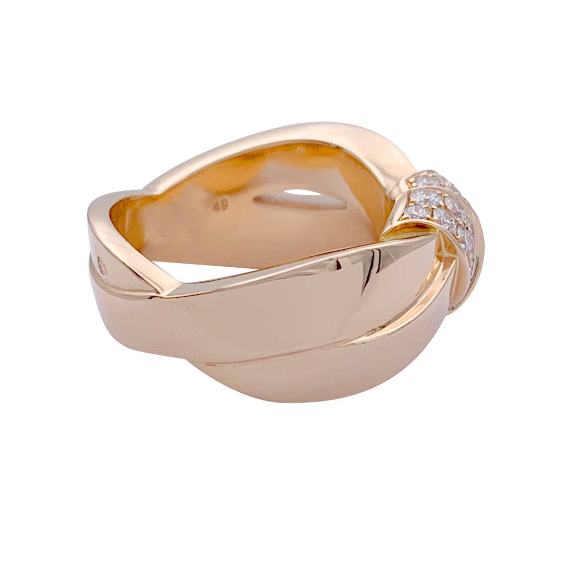 Bague CHAUMET "Liens Séduction" en or rose et diamants - Castafiore