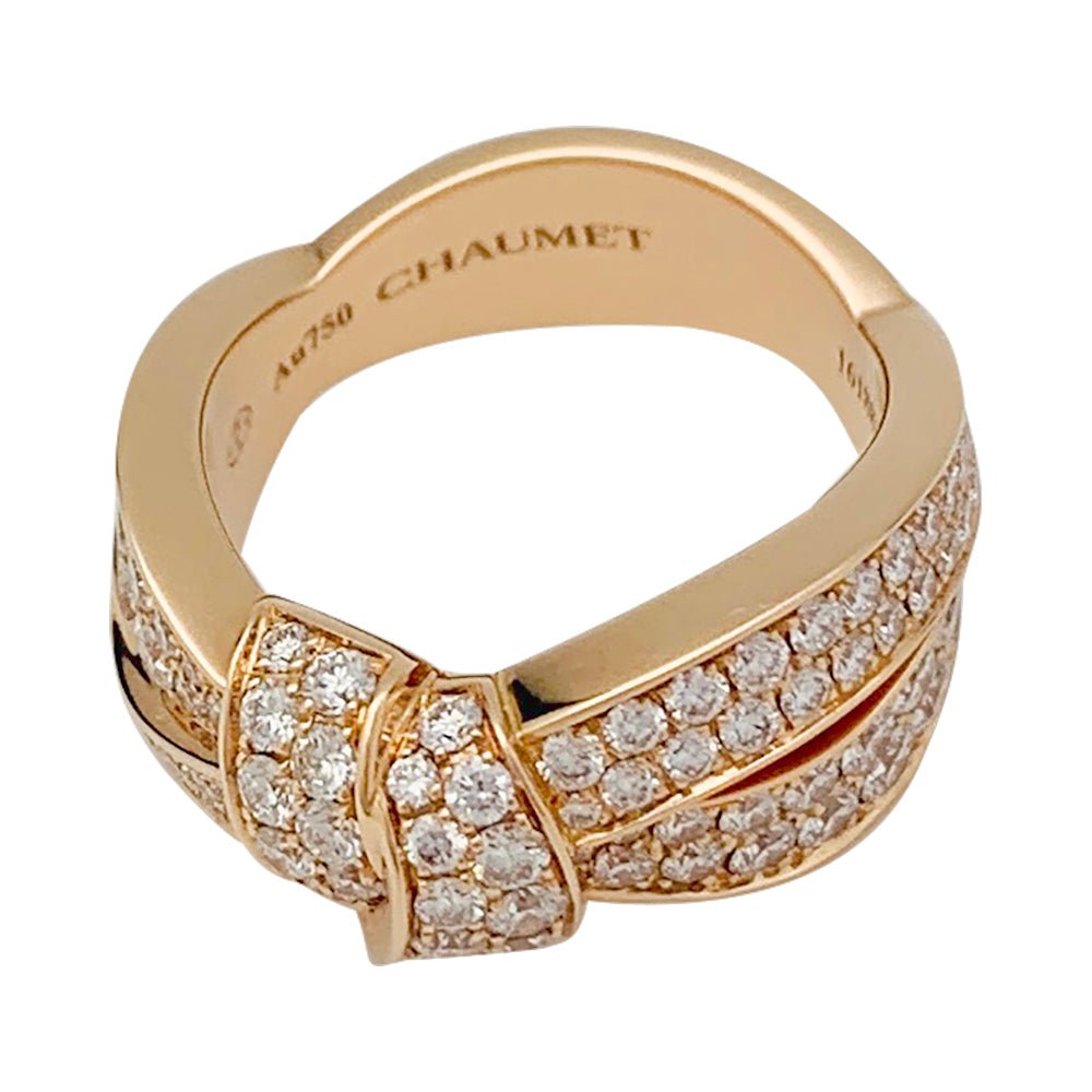 Bague CHAUMET "Liens Séduction" en or rose et diamants - Castafiore