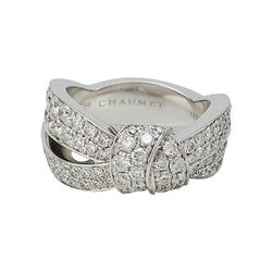 Bague Chaumet, "Liens Séduction", or blanc et diamants - Castafiore