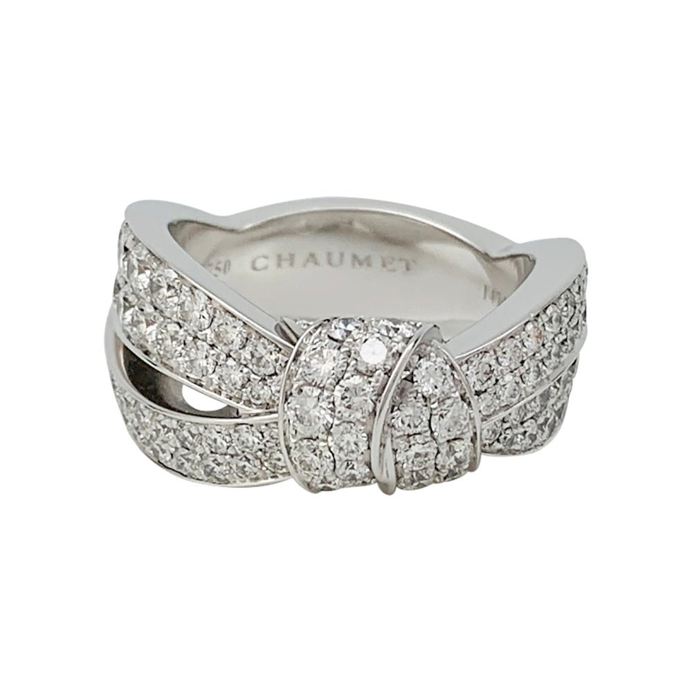 Bague Chaumet, "Liens Séduction", or blanc et diamants - Castafiore