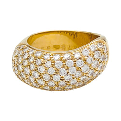 Bague CHAUMET, modèle "Hommage à Venise", en or jaune et diamants - Castafiore