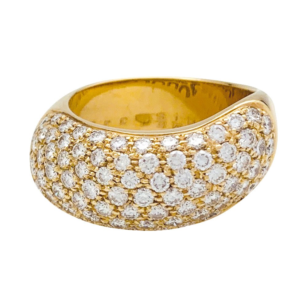 Bague CHAUMET, modèle "Hommage à Venise", en or jaune et diamants - Castafiore