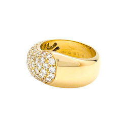 Bague CHAUMET, modèle "Hommage à Venise", en or jaune et diamants - Castafiore