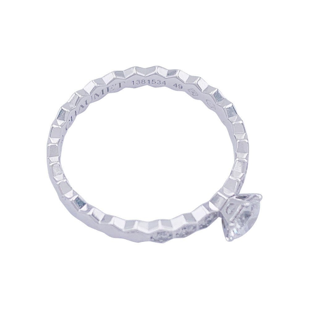 Bague Chaumet, "Solitaire Bee my Love", or blanc, diamants – Castafiore