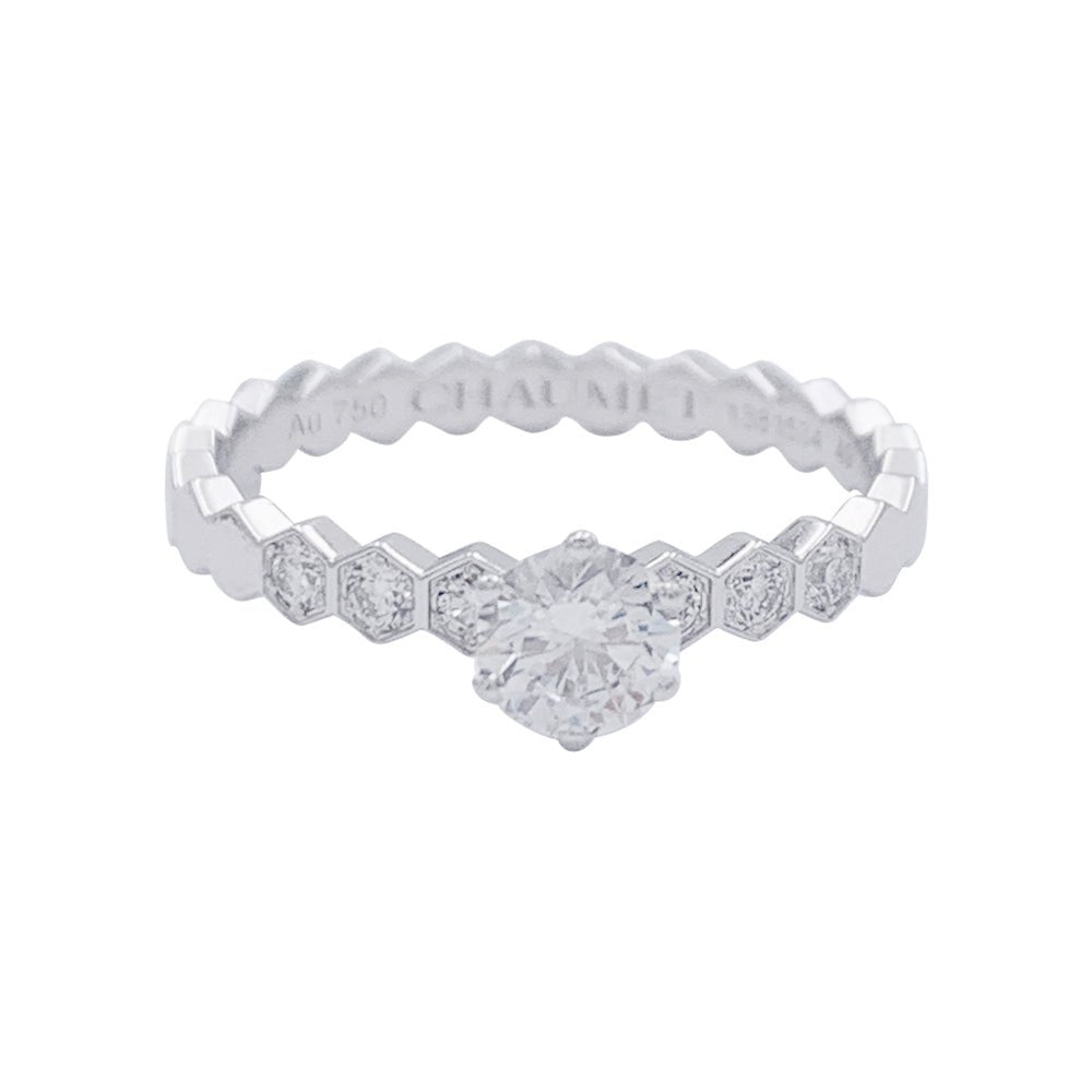 Bague Chaumet, "Solitaire Bee my Love", or blanc, diamants – Castafiore