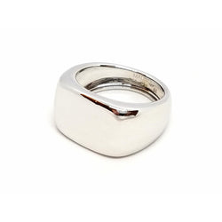 Bague Chevalière MAUBOUSSIN "Grande Cocotte" en or blanc - Castafiore