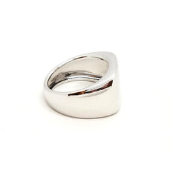 Bague Chevalière MAUBOUSSIN "Grande Cocotte" en or blanc - Castafiore
