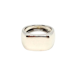 Bague Chevalière MAUBOUSSIN "Grande Cocotte" en or blanc - Castafiore