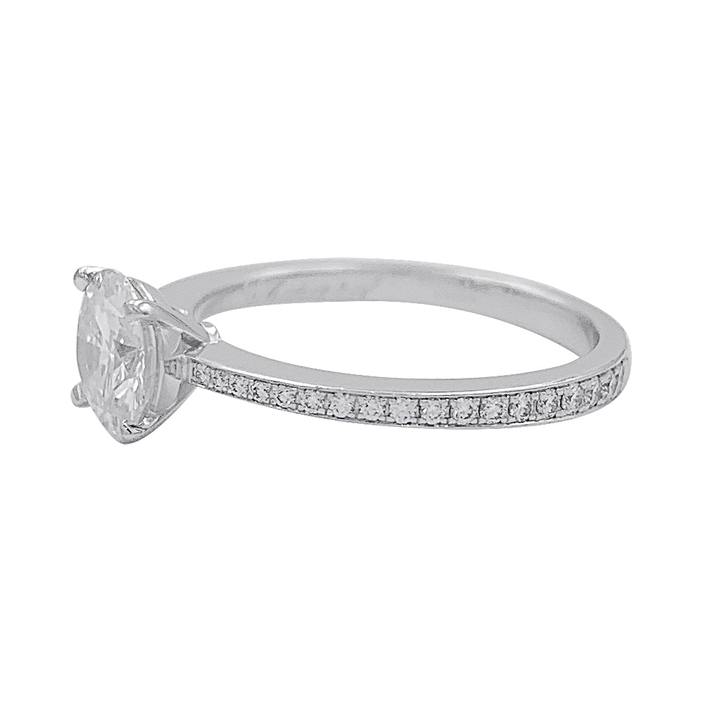 Bague CHOPARD en or blanc et diamant - Castafiore
