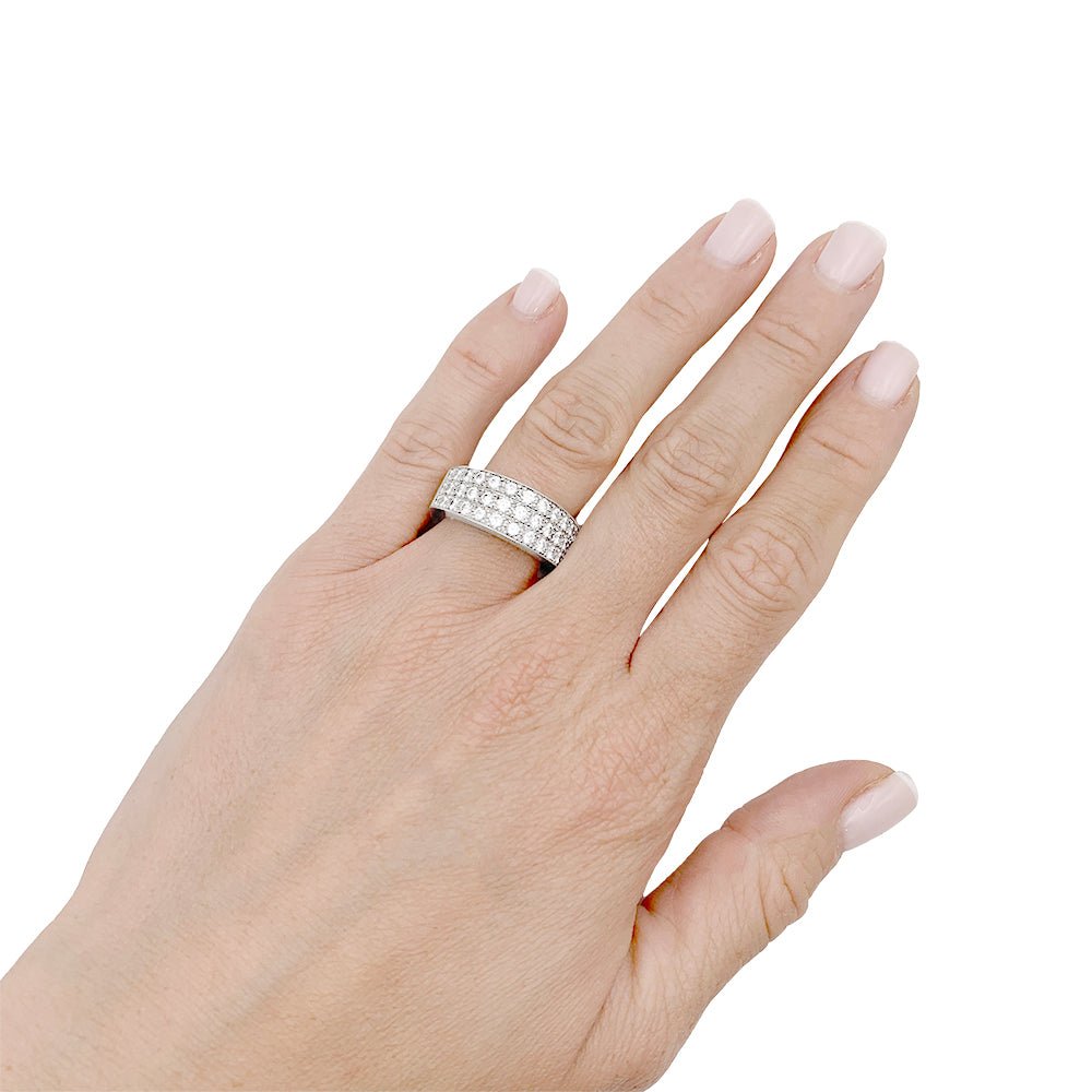 Bague CHOPARD en or blanc et diamants - Castafiore