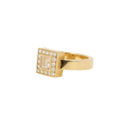 Bague Chopard Happy Diamonds carré en or et diamants - Castafiore