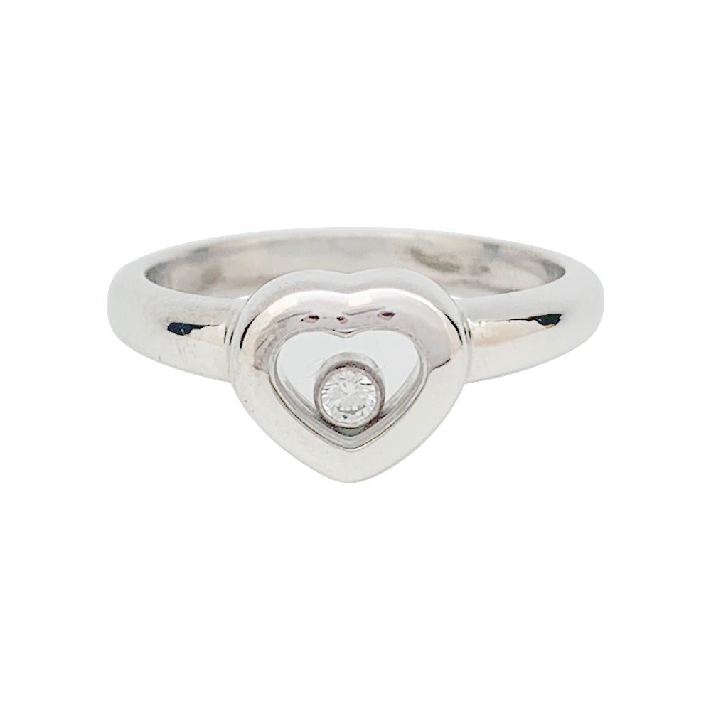 Bague CHOPARD "Happy Diamonds" en or blanc, diamant - Castafiore