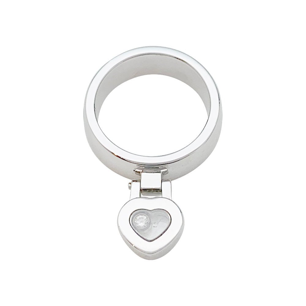 Bague CHOPARD "Happy Diamonds" en or blanc, diamant - Castafiore