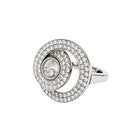 Bague CHOPARD "Happy Diamonds" en or blanc et diamants - Castafiore