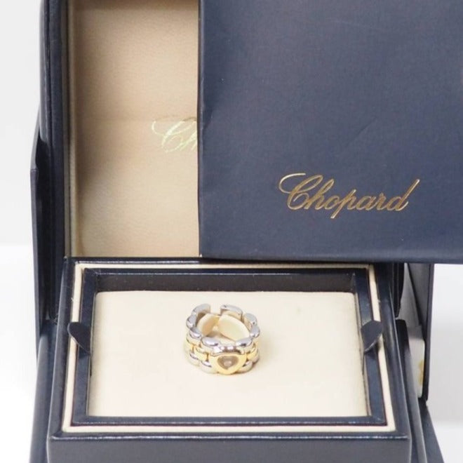 Bague Chopard Happy Diamonds en or jaune et diamant - Castafiore
