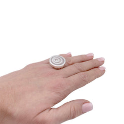 Bague CHOPARD, "Happy Spirit" en or blanc et diamant - Castafiore
