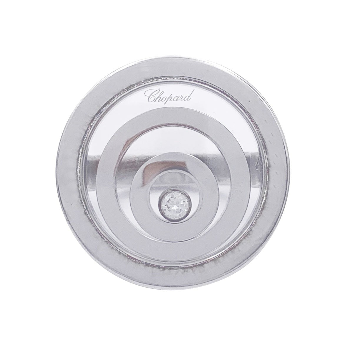 Bague CHOPARD, "Happy Spirit" en or blanc et diamant - Castafiore