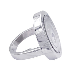 Bague CHOPARD, "Happy Spirit" en or blanc et diamant - Castafiore