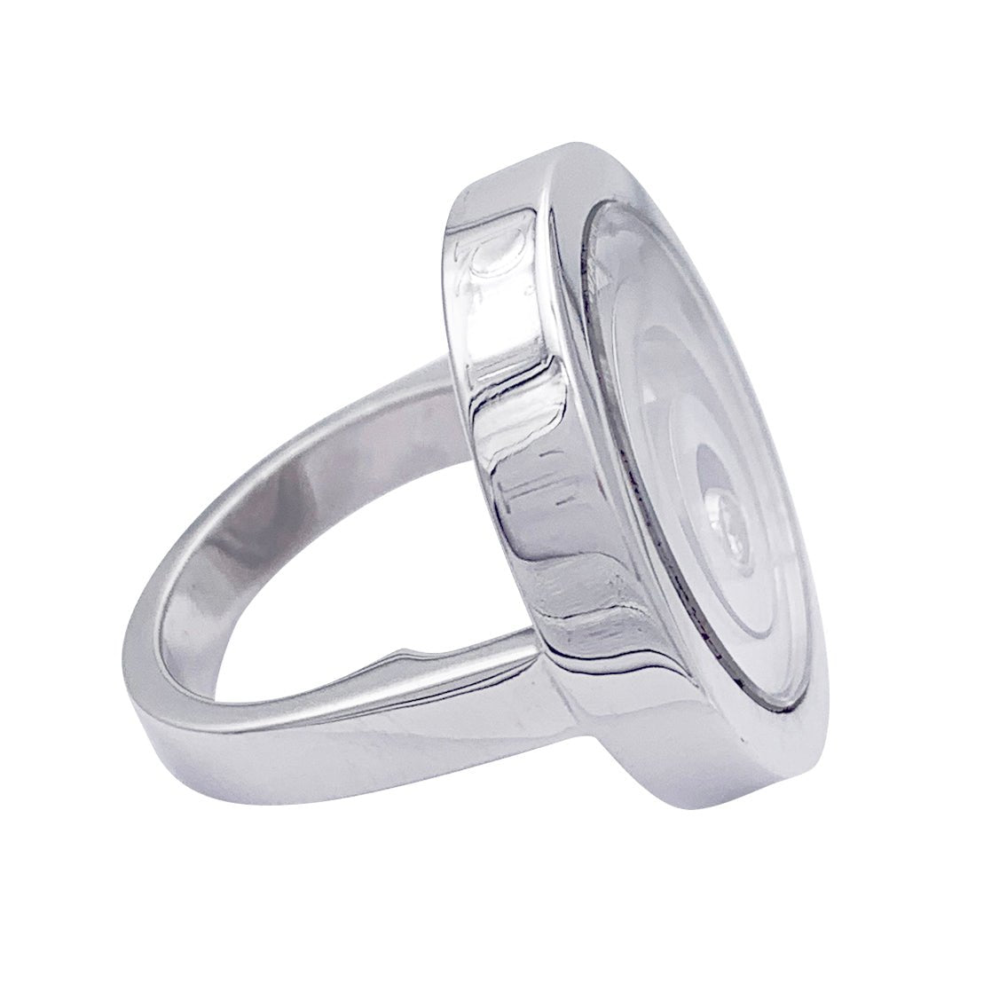 Bague CHOPARD, "Happy Spirit" en or blanc et diamant - Castafiore