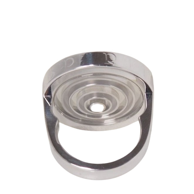 Bague CHOPARD "Happy Spirit" en or blanc et diamant mobile - Castafiore