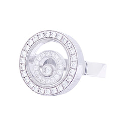 Bague CHOPARD "Happy Spirit" en or blanc et diamants - Castafiore
