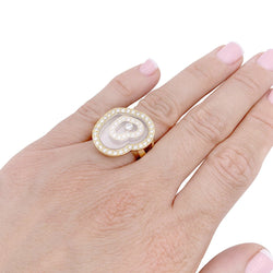 Bague CHOPARD "Happy Spirit" en or blanc et diamants - Castafiore