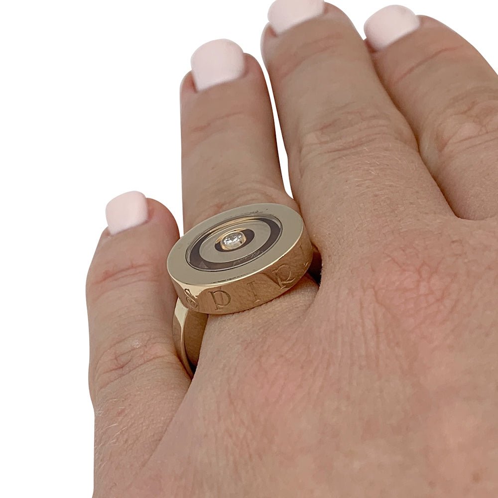 Bague CHOPARD, "Happy Spirit", or jaune, diamant - Castafiore