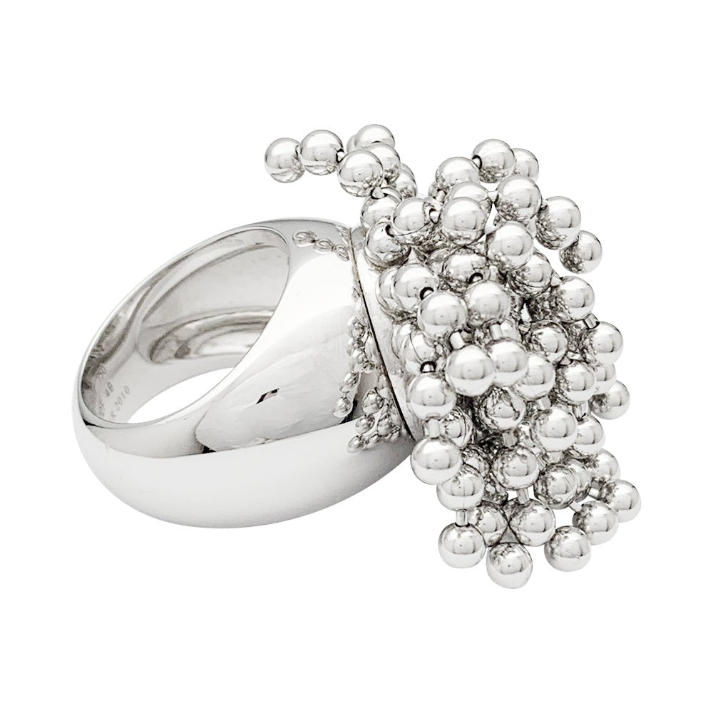 Bague Cocktail CARTIER "Paris Nouvelle Vague" en or blanc - Castafiore