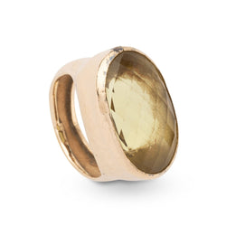 Bague Cocktail en or et péridot - Castafiore