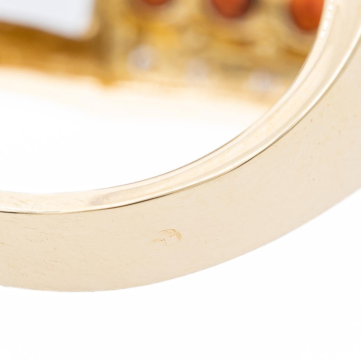 Bague Cocktail en or jaune, diamants et grenats - Castafiore