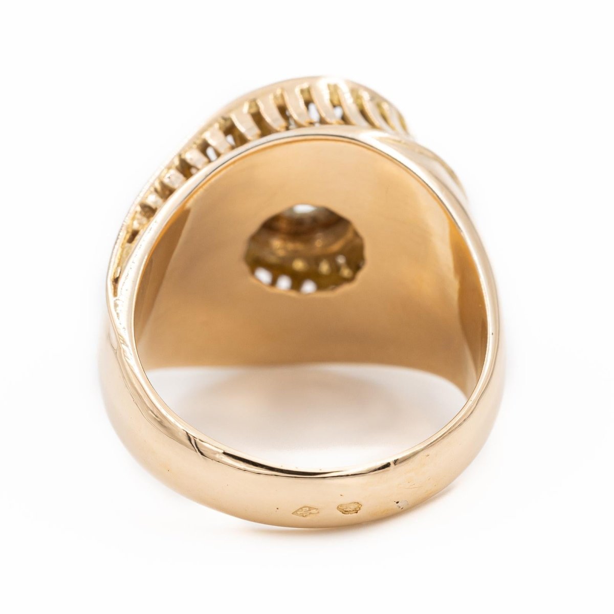 Bague Cocktail en or jaune et diamant - Castafiore