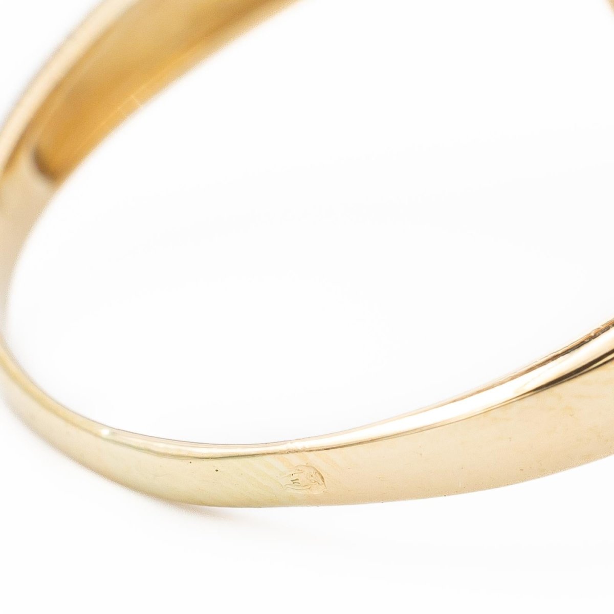 Bague Cocktail en or jaune, saphir et diamants - Castafiore