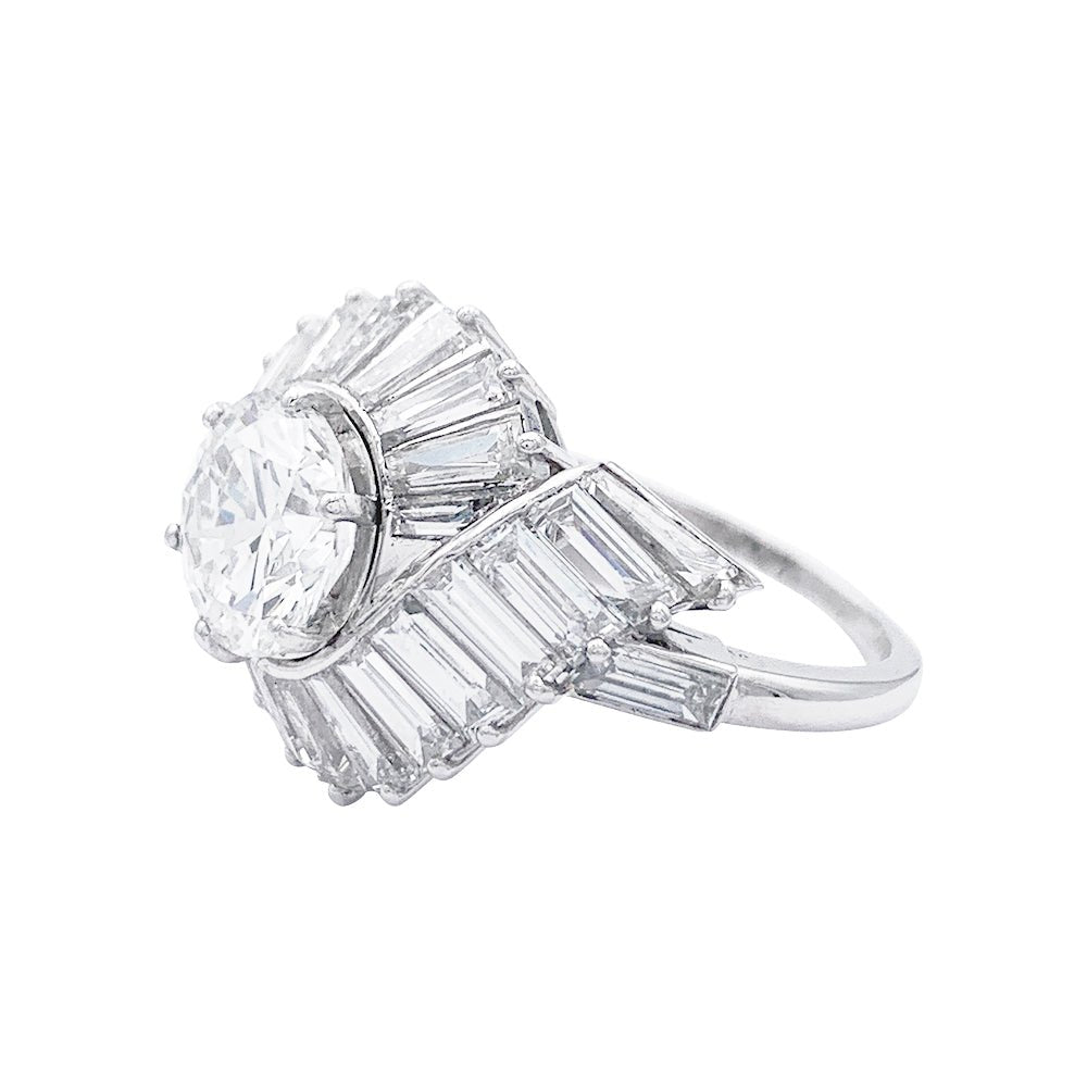 Bague Cocktail en platine et diamants - Castafiore
