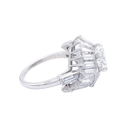 Bague Cocktail en platine et diamants - Castafiore
