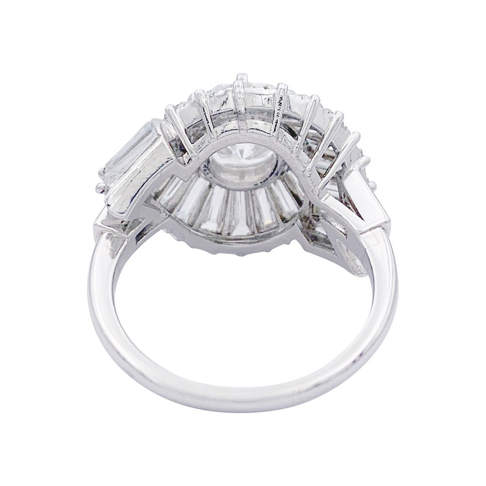 Bague Cocktail en platine et diamants - Castafiore