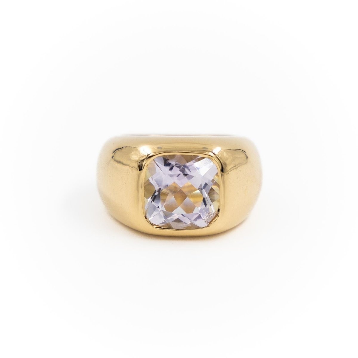 Bague Cocktail Or jaune Améthyste - Castafiore