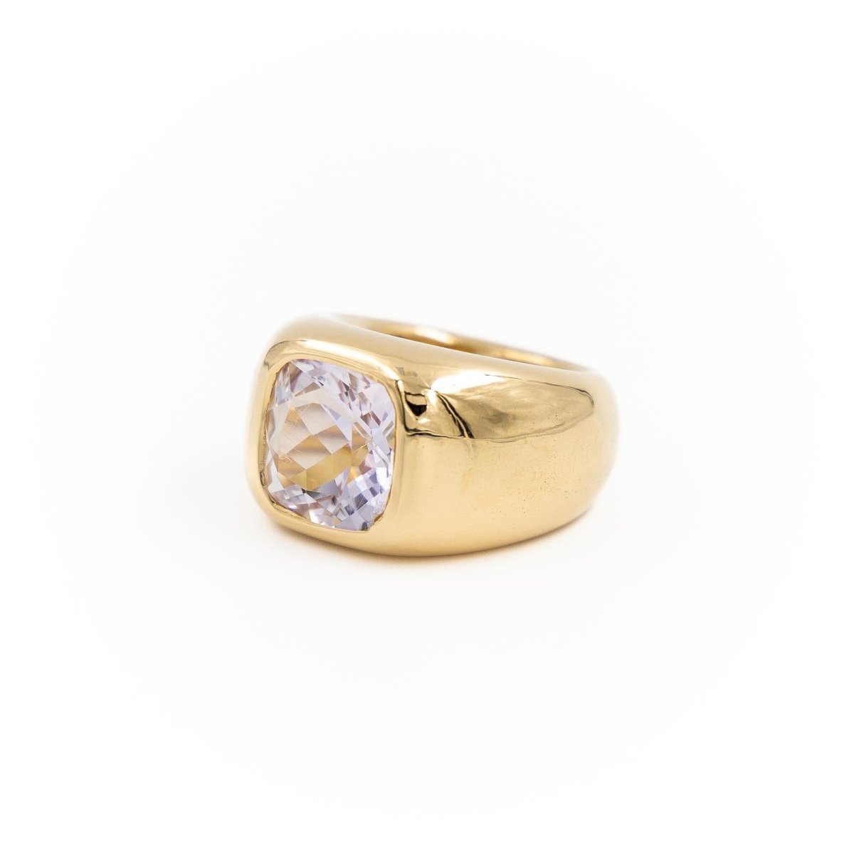 Bague Cocktail Or jaune Améthyste - Castafiore