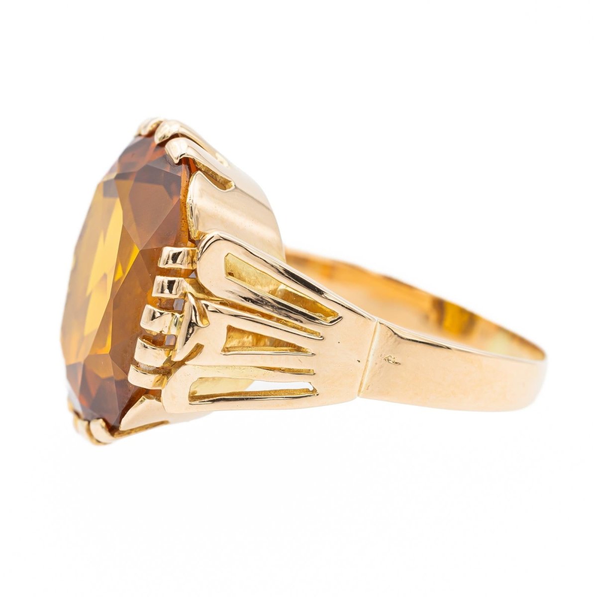 Bague Cocktail Or jaune Citrine - Castafiore