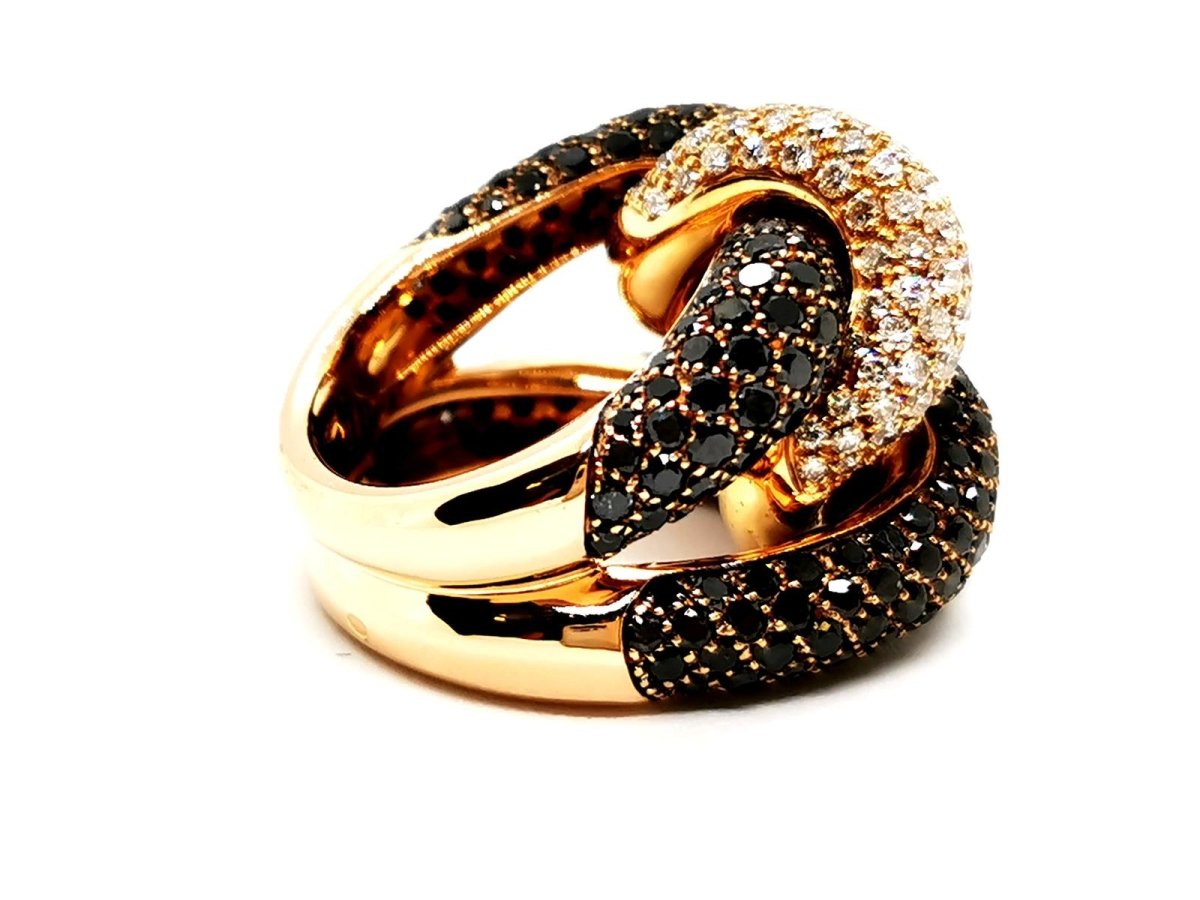 Bague Cocktail Or jaune Diamant - Castafiore