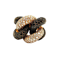 Bague Cocktail Or jaune Diamant - Castafiore