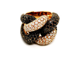 Bague Cocktail Or jaune Diamant - Castafiore