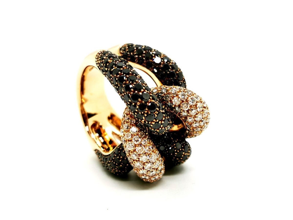 Bague Cocktail Or jaune Diamant - Castafiore