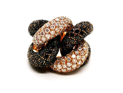 Bague Cocktail Or jaune Diamant - Castafiore